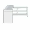 Noralie Built-In USB Port Writing Desk Clear Glass/Mirrored/Faux Diamonds - Acme Furniture