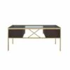 Yumia Desk Gold/Clear Glass - Acme Furniture -Outlet Desks Store unnamed file 12628