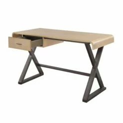 Danton Desk Gold Aluminum - Acme Furniture -Outlet Desks Store unnamed file 12684