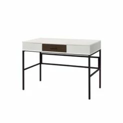 Verster Built-In USB Port Writing Desk - Acme Furniture Natural/black -Outlet Desks Store unnamed file 12698