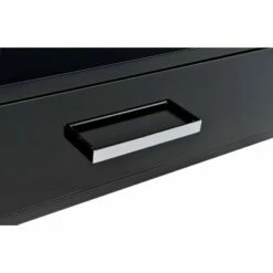 Coleen Built-In USB Port Writing Desk - Acme Furniture Black/brass -Outlet Desks Store unnamed file 12704