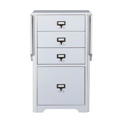 Meiyi Furniture SEI Furniture Fold Out Organizer Convertible Desktop Craft Hobby Desk Writing Table w/ 2 Collapsible Side Panels for Home Office or Craft Room, White 3 Meiyi Furniture SEI Furniture Fold Out Organizer Convertible Desktop Craft Hobby Desk Writing Table w/ 2 Collapsible Side Panels for Home Office or Craft Room, White