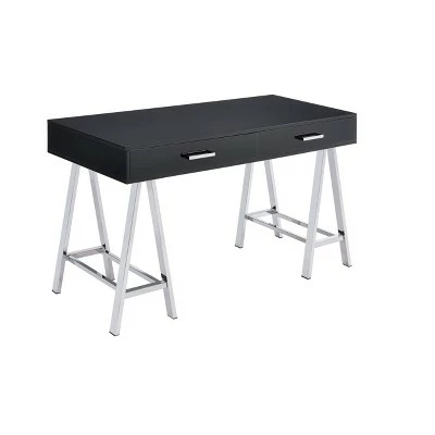 Coleen Desk - Acme Furniture Black High Gloss/chrome 9 Coleen Desk - Acme Furniture Black High Gloss/chrome - Image 7