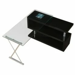 Buck Desk with Swivel - Acme Furniture White High Gloss/clear Glass 16 Buck Desk with Swivel - Acme Furniture White High Gloss/clear Glass -Outlet Desks Store unnamed file 12747