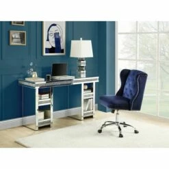 Noralie Writing Desk Clear Glass/Mirrored/Faux Diamonds - Acme Furniture -Outlet Desks Store unnamed file 12794