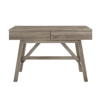 Tracey Writing Desk with Drawer Gray - Linon 3 Tracey Writing Desk with Drawer Gray - Linon