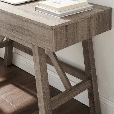 Tracey Writing Desk with Drawer Gray - Linon 9 Tracey Writing Desk with Drawer Gray - Linon - Image 7
