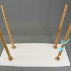 Mid-Century Style Wooden Desk White/Natural - Flora Home -Outlet Desks Store unnamed file 12846