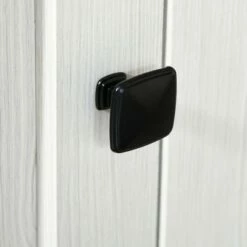 HOMCOM Farm Style Home Office Computer Desk with 2 Drawers 2 Cabinets with Metal Accent Hardware White -Outlet Desks Store unnamed file 12858