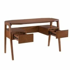 Crownfield Mid-Century Modern Writing Desk with Storage - Aiden Lane White -Outlet Desks Store unnamed file 12873