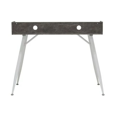 Studio Designs Woodford Modern 45 Inch Wide Wood Home Office Table Desk for Computer or Laptop with Shelf Stand Storage Tray, Marbled Dark Grey 5 Studio Designs Woodford Modern 45 Inch Wide Wood Home Office Table Desk for Computer or Laptop with Shelf Stand Storage Tray, Marbled Dark Grey - Image 3