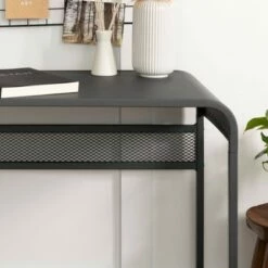 Sloan Industrial Metal Curved Top Writing Desk Gunmetal Gray - Saracina Home 15 Sloan Industrial Metal Curved Top Writing Desk Gunmetal Gray - Saracina Home -Outlet Desks Store unnamed file 12920