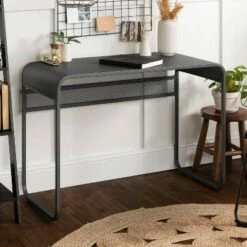 Sloan Industrial Metal Curved Top Writing Desk Gunmetal Gray - Saracina Home 16 Sloan Industrial Metal Curved Top Writing Desk Gunmetal Gray - Saracina Home -Outlet Desks Store unnamed file 12921