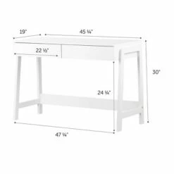Liney Secretary Desk White - South Shore -Outlet Desks Store unnamed file 12938
