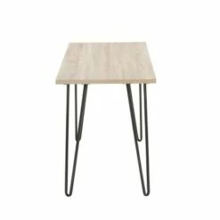 44" Home Retro Writing Desk with Hairpin Legs - OFM Gray/natural -Outlet Desks Store unnamed file 12944