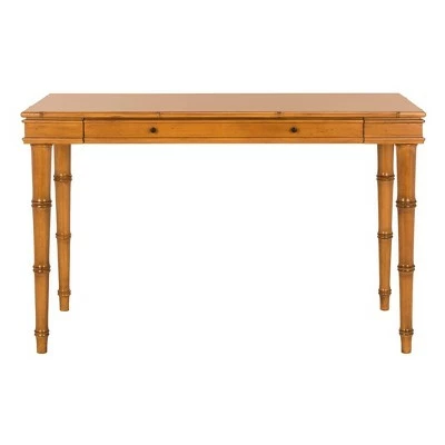 Noely Modern Coastal Writing Desk - Safavieh Brown 11 Noely Modern Coastal Writing Desk - Safavieh Brown - Image 9