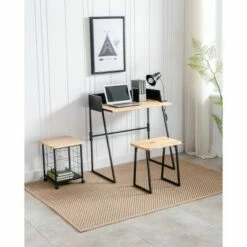2pc Aero Desk Set Natural - Boraam -Outlet Desks Store unnamed file 13024