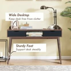 Costway Computer Desk PC Laptop Writing Table Study Workstation Home W/ Drawers & Shelf -Outlet Desks Store unnamed file 1304