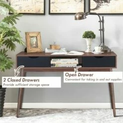 Costway Computer Desk PC Laptop Writing Table Study Workstation Home W/ Drawers & Shelf -Outlet Desks Store unnamed file 1306