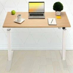 47" Airlift Professional Electric Height Adjustable Standing Desk - Seville Classics Black