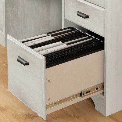 Versa Computer Desk with Hutch - South Shore Gray Maple 6 Versa Computer Desk with Hutch - South Shore Gray Maple - Image 4