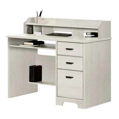 Versa Computer Desk with Hutch - South Shore Gray Maple 11 Versa Computer Desk with Hutch - South Shore Gray Maple - Image 9