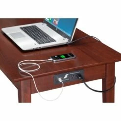 Writing Desk Shaker Style USB Charger Walnut - Atlantic Furniture -Outlet Desks Store unnamed file 13134