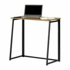 Evane Industrial Folding Computer Desk - South Shore Natural White Oak 14 Evane Industrial Folding Computer Desk - South Shore Natural White Oak -Outlet Desks Store unnamed file 13140