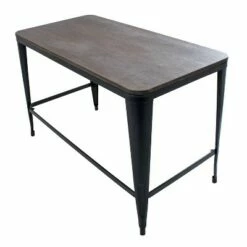 Pia Industrial Desk Black/Espresso - LumiSource -Outlet Desks Store unnamed file 13257
