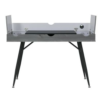 Nook Modern Office, Laptop and Writing Desk with Storage Compartments - Calico Designs Gray Wash 6 Nook Modern Office, Laptop and Writing Desk with Storage Compartments - Calico Designs Gray Wash - Image 4