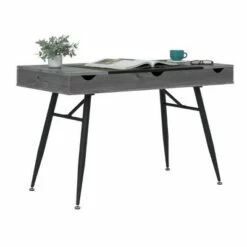 Nook Modern Office, Laptop and Writing Desk with Storage Compartments - Calico Designs Gray Wash 48 Nook Modern Office, Laptop and Writing Desk with Storage Compartments - Calico Designs Gray Wash -Outlet Desks Store unnamed file 13405