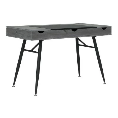Nook Modern Office, Laptop and Writing Desk with Storage Compartments - Calico Designs Gray Wash 28 Nook Modern Office, Laptop and Writing Desk with Storage Compartments - Calico Designs Gray Wash - Image 26