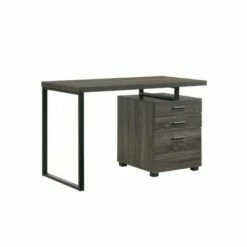Leighton Desk Dark - Picket House Furnishings Dark Gray