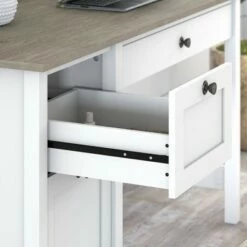 54W Mayfield Computer Desk with Drawers Shiplap Gray/Pure White - Bush Furniture -Outlet Desks Store unnamed file 13452