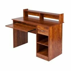 Essential Wood Computer Desk with Hutch - Onespace Light Brown -Outlet Desks Store unnamed file 1347