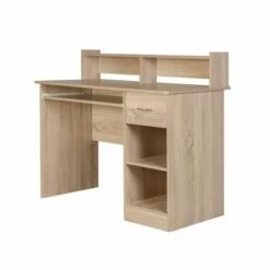 Essential Wood Computer Desk with Hutch - Onespace Light Brown -Outlet Desks Store unnamed file 1350