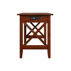 Writing Desk Modern Feel USB Charger Walnut - Atlantic Furniture -Outlet Desks Store unnamed file 13591