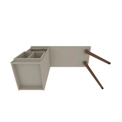 53.54" Hampton Home Office Desk - Manhattan Comfort Black 11 53.54" Hampton Home Office Desk - Manhattan Comfort Black - Image 9