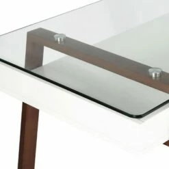 Poly & Bark Houston Glass Top Desk Walnut - Poly & Bark -Outlet Desks Store unnamed file 13645