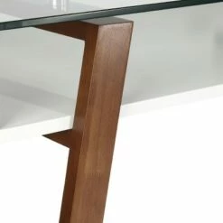 Poly & Bark Houston Glass Top Desk Walnut - Poly & Bark -Outlet Desks Store unnamed file 13646
