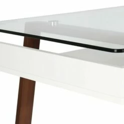 Poly & Bark Houston Glass Top Desk Walnut - Poly & Bark -Outlet Desks Store unnamed file 13647