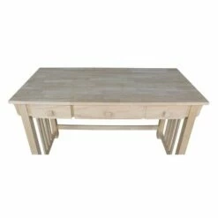 Mission Computer Desk - Unfinished - International Concepts -Outlet Desks Store unnamed file 13694