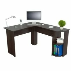 L Shaped Writing Desk Espresso - Inval -Outlet Desks Store unnamed file 13734