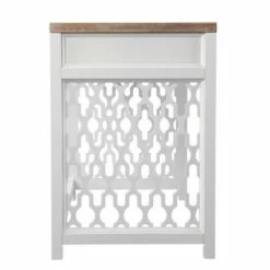 Leine Writing Desk Natural/White - Aiden Lane -Outlet Desks Store unnamed file 13750