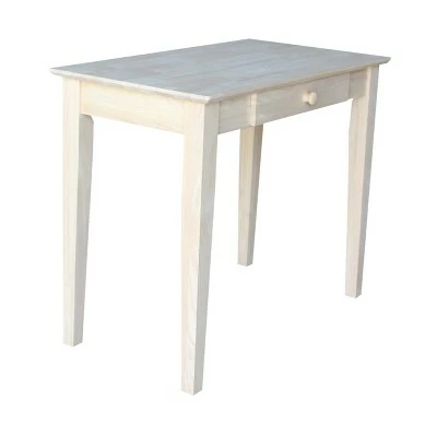 Solid Wood Writing Table Unfinished - International Concepts 3 Solid Wood Writing Table Unfinished - International Concepts
