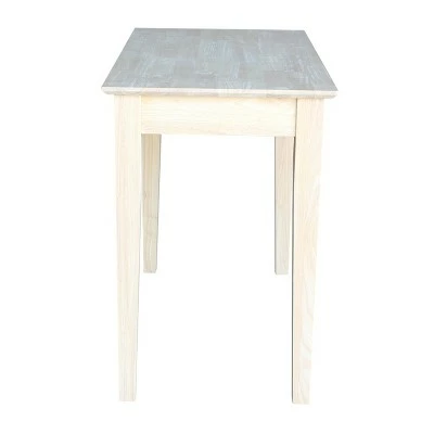 Solid Wood Writing Table Unfinished - International Concepts 5 Solid Wood Writing Table Unfinished - International Concepts - Image 3