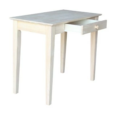 Solid Wood Writing Table Unfinished - International Concepts 9 Solid Wood Writing Table Unfinished - International Concepts - Image 7