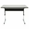 47.5" Canvas & Color Adjustable All Purpose Desk Black/Gray - Calico Designs -Outlet Desks Store unnamed file 13776