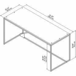 Refinery Industrial Desk In Rustic Gray - Bush Furniture -Outlet Desks Store unnamed file 13808