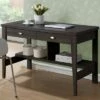 Folio Two Drawer Desk Black Espresso - CorLiving 1 Folio Two Drawer Desk Black Espresso - CorLiving -Outlet Desks Store unnamed file 13839